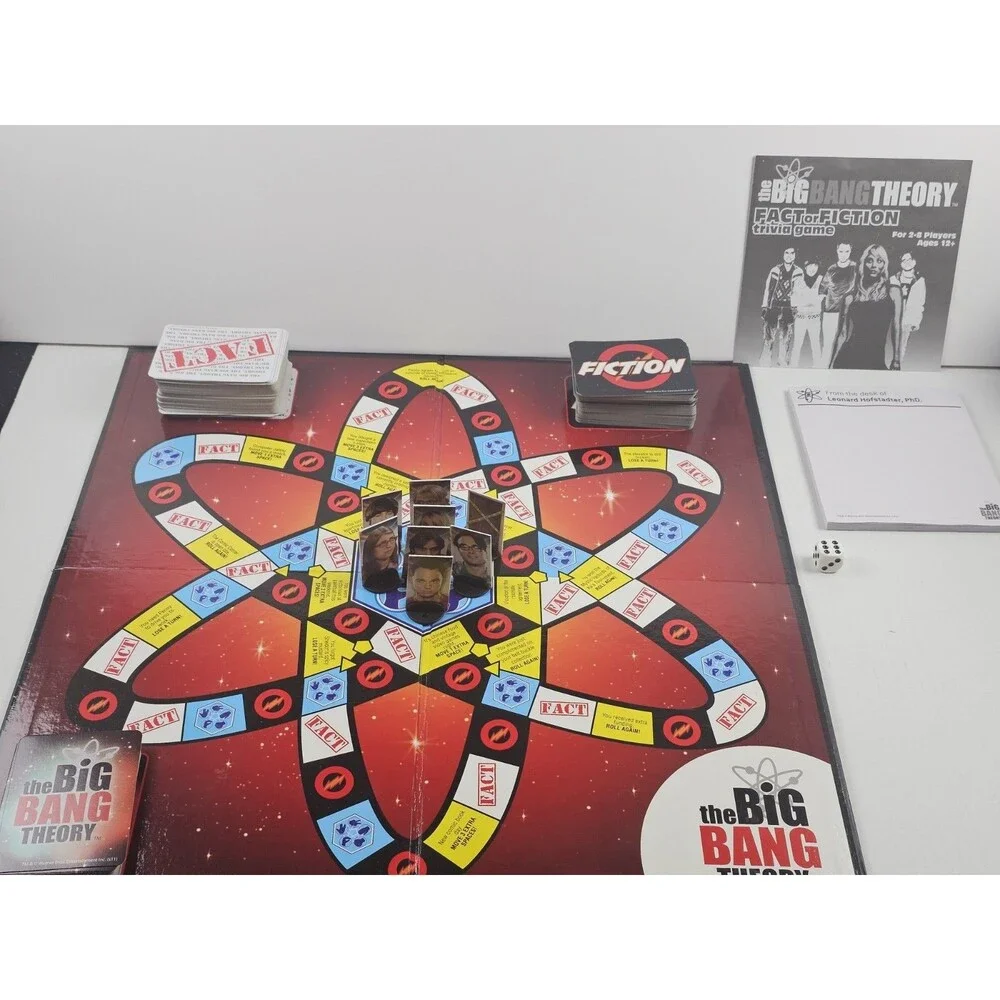 The BIG BANG THEORY Fact or Fiction Trivia Board Game - Cardinal Games COMPLETE